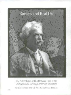 The Adventures of Huckleberry Finn in the Undergraduate Survey of