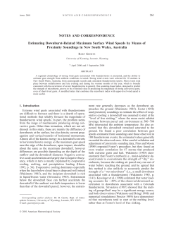 NOTES AND CORRESPONDENCE Estimating Downburst