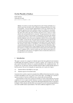 draft - Paolo Santorio