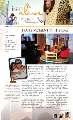 Iran`s Moment in History