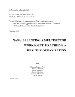 nasa: balancing a multisector workforce to achieve a healthy
