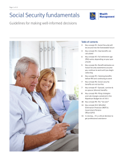 Social Security Fundamentals - RBC Wealth Management
