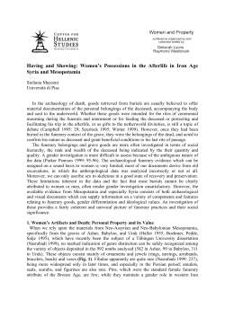 Having and Showing - Center for Hellenic Studies