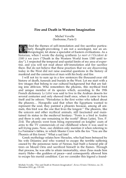 Fire and Death in Western Imagination