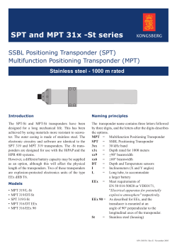 SPT and MPT 31x -St series