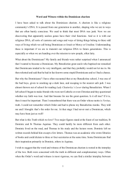 Read Fr. Radcliffe`s remarks