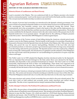 Agrarian reform