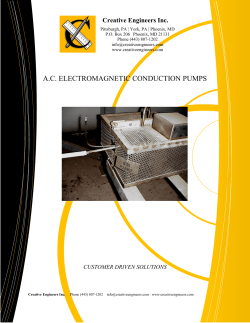 ac electromagnetic conduction pumps