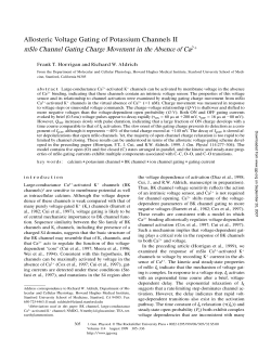 Allosteric Voltage Gating of Potassium Channels II mSlo Channel
