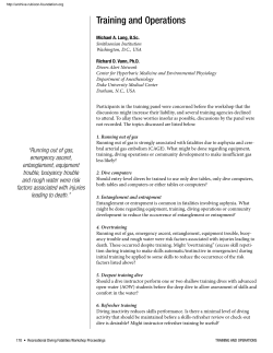 Training and Operations