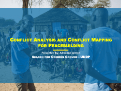 Conflict Analysis and Mapping Workshop_South