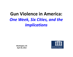 PERF Presentation on Gun Violence