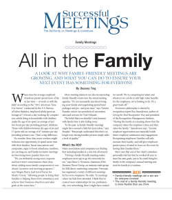 a look at why family-friendly meetings are growing, and what