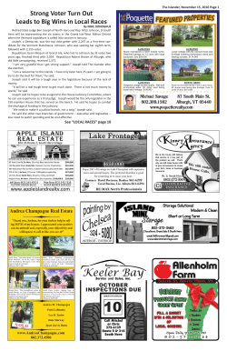 Strong Voter Turn Out Leads to Big Wins in Local Races