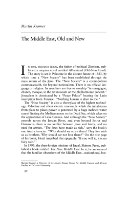The Middle East, Old and New