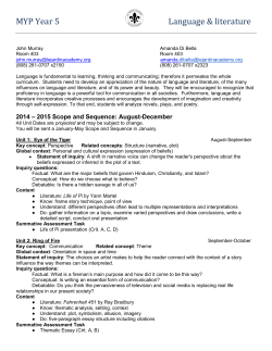 UPDATED MS-HS Scope and Sequence_Language and Literature