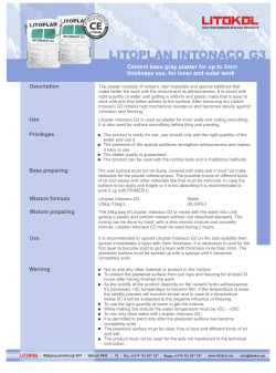 Litokol Litoplan Intonaco G3