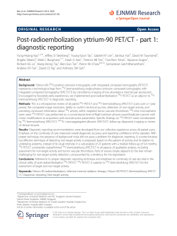 Post-radioembolization yttrium-90 PET/CT