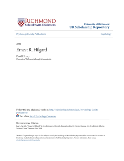 Ernest R. Hilgard - Semantic Scholar