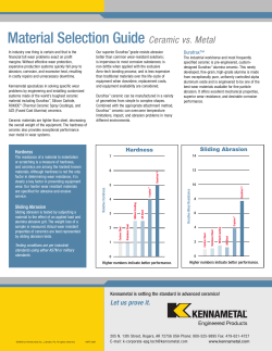 Material Selection Guide Ceramic v Metal