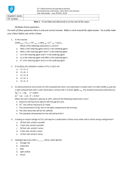 Student`s name IST number Part 1 To be filled and