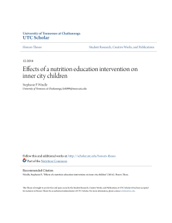 Effects of a nutrition education intervention on inner