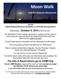 Moon Walk - Cabrillo National Monument Foundation