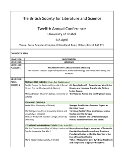 BSLS programme 230317.xlsx - The British Society for Literature
