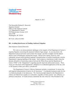 Letter - United to Protect Democracy