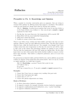 Fallacies - George Belic Philosophy