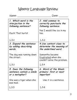 weekly language review pages 3-14
