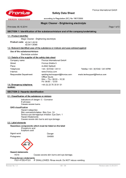 Safety Data Sheet