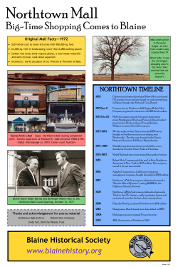 poster - Blaine Historical Society