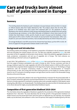 Cars and trucks burn almost half of palm oil used in Europe PDF