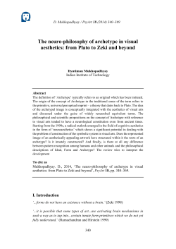 The neuro-philosophy of archetype in visual aesthetics