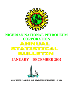 NIGERIAN NATIONAL PETROLEUM CORPORATION JANUARY