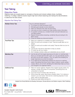 Objective test
