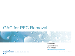 GAC for PFC Removal - PA-AWWA