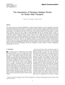 The Importance of Planetary Rotation Period for Ocean Heat Transport