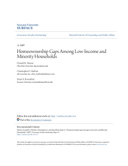 Homeownership Gaps Among Low-Income and Minority