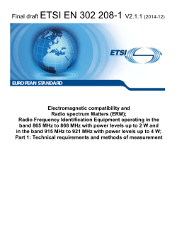 EN 302 208-1 - V2.1.1