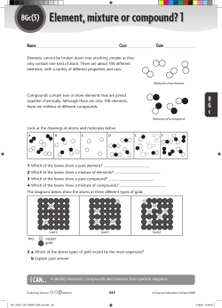 8Gc(5) Element, mixture or compound? 1