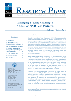 Emerging Security Challenges: A Glue for NATO and Partners?
