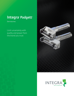 Integra&reg; Padgett - Integra LifeSciences