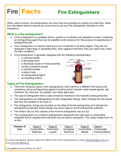 Fire Extinguishers - Office of the Fire Commissioner