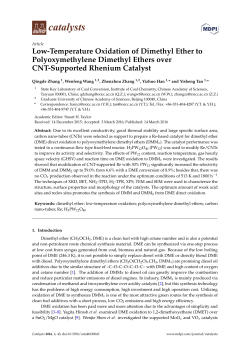 Low-Temperature Oxidation of Dimethyl Ether to Polyoxymethylene