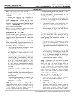 Form N-600, Application for Certificate of Citizenship