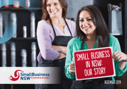 small business in nsw: our story - NSW Small Business Commissioner