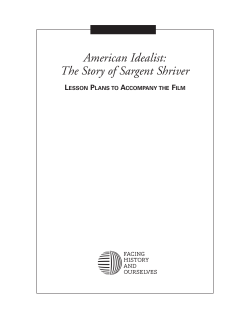 American Idealist Film Notes for Chapter 8