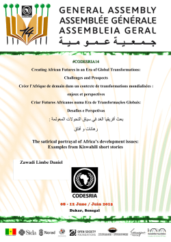 Examples from Kiswahili Short Stories